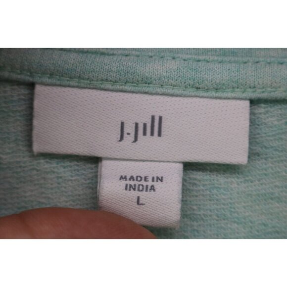 J. Jill Long Sleeve Green Tunic-Size Large-Stretch-Embroidered Trim - Picture 5 of 10